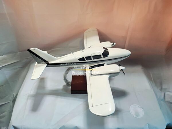 Model of Piper PA-23 Aztec with detailed craftsmanship.